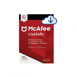 McAfee Live Safe 2021 Unlimited Devices Antivirus Internet and Identity Security Software, Safe Family, 1 Year