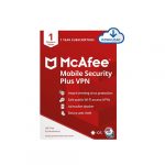 McAfee Mobile Security Plus VPN 2021, 1 Phone or Tablet, Antivirus Software, Internet Security, 1 year